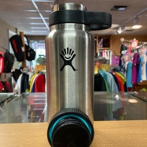 Hydroflask Waterbottle Silver 32 OZ Beer Growler